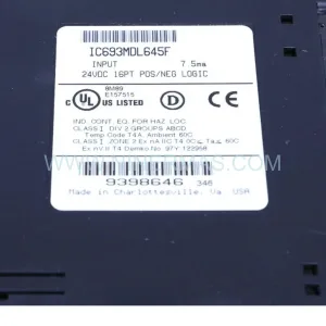 GE Fanuc IC693MDL645F | 16-Pt 24VDC Positive Logic Input Module