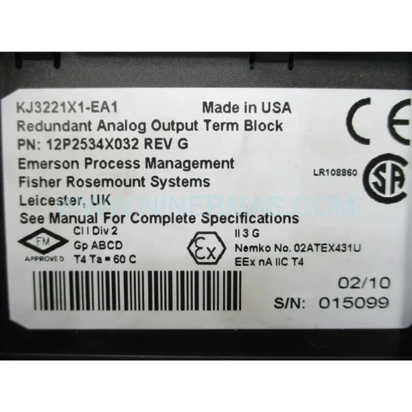 Original EMERSON KJ3221X1-EA1 - Industrial Spare Parts