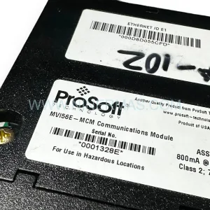 MV156E-MCM Input Module Rear Side & Label - ProSoft