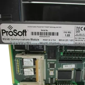 MVI46-MCM Input Module Rear Side & Label - ProSoft
