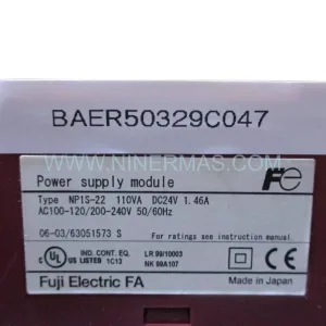 Fuji Electric NP1S-22 Power Supply | MICREX-SX Retrofit & Upgrade