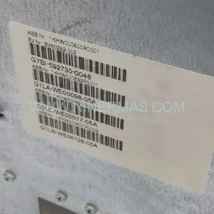 NSD570 Input Module Rear Side & Label - ABB