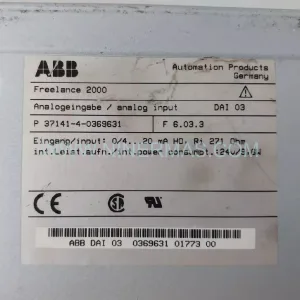 ABB P37141-4-0369631 Module Details & Connectors View