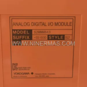 S2MMM843-SS1030 Input Module Rear Side & Label - Yokogawa