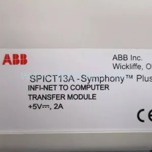 ABB SPICT13A Module Details & Connectors View