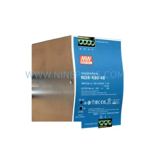 Mean Well NDR-480-48 DIN Rail Power Supply product image